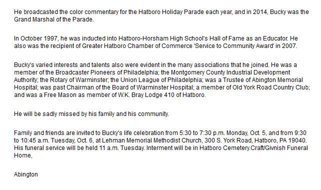 obit Bucky Clark