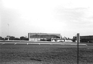 South Campus building looking east, circa 1965