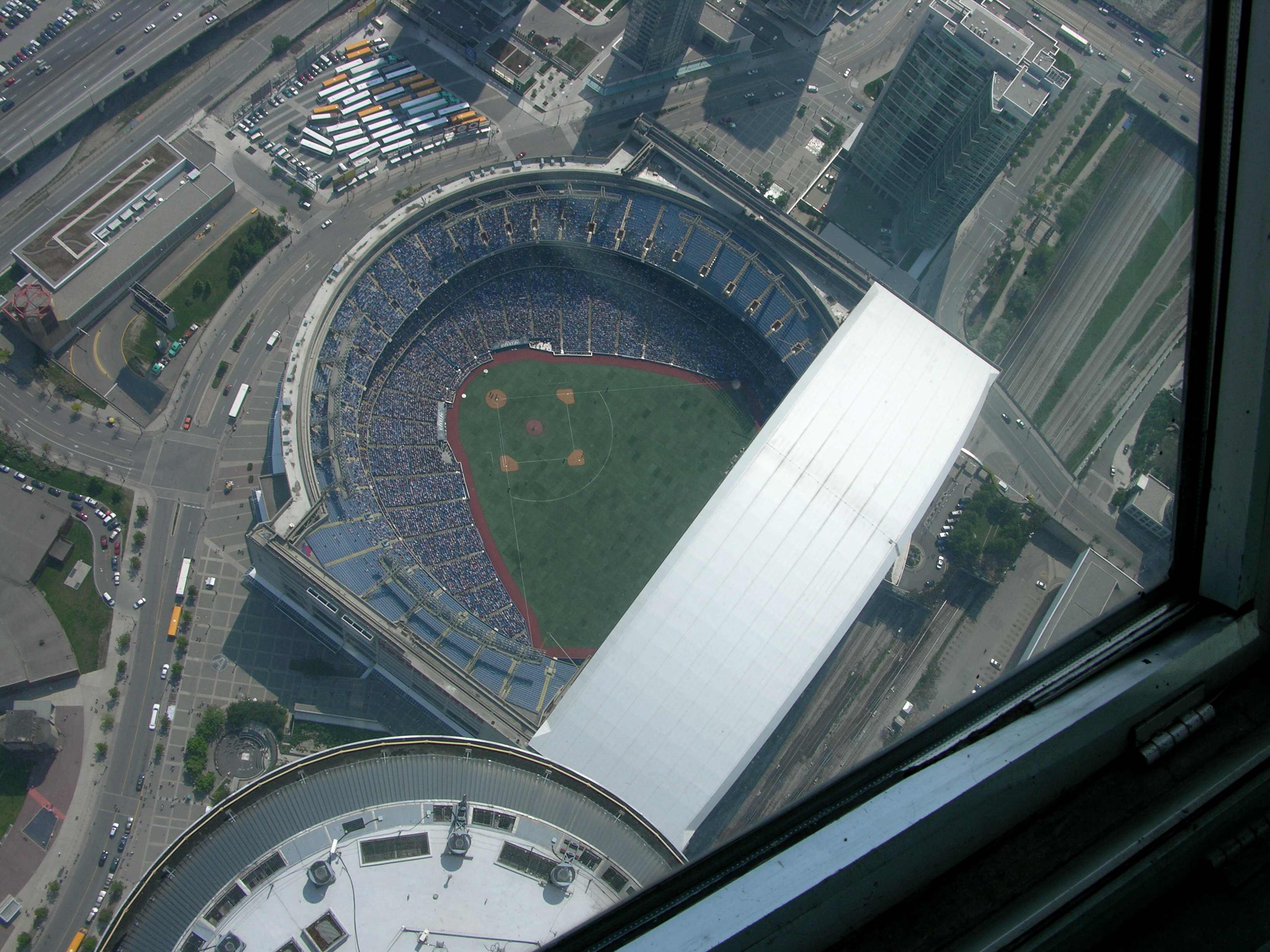 Rogers Centre in Toronto from the CN Tower